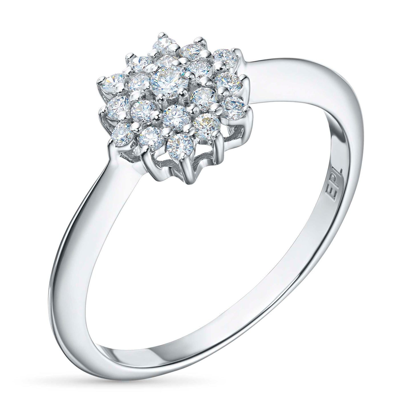 Sterling Silver Ring with Lab-Created Diamonds 3.910 CT.TW