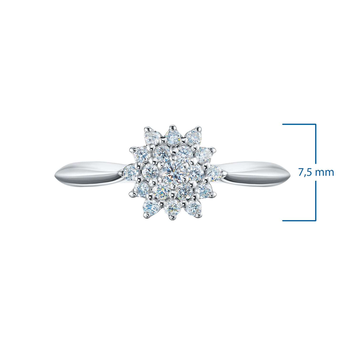 Sterling Silver Ring with Lab-Created Diamonds 3.910 CT.TW