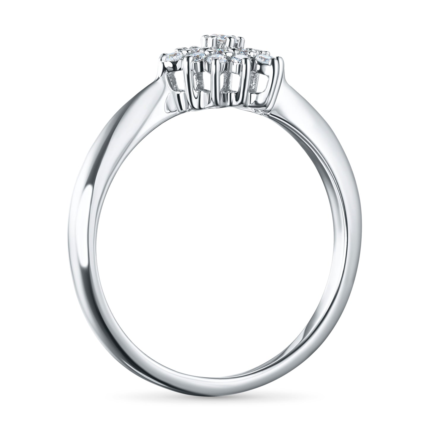Sterling Silver Ring with Lab-Created Diamonds 3.910 CT.TW