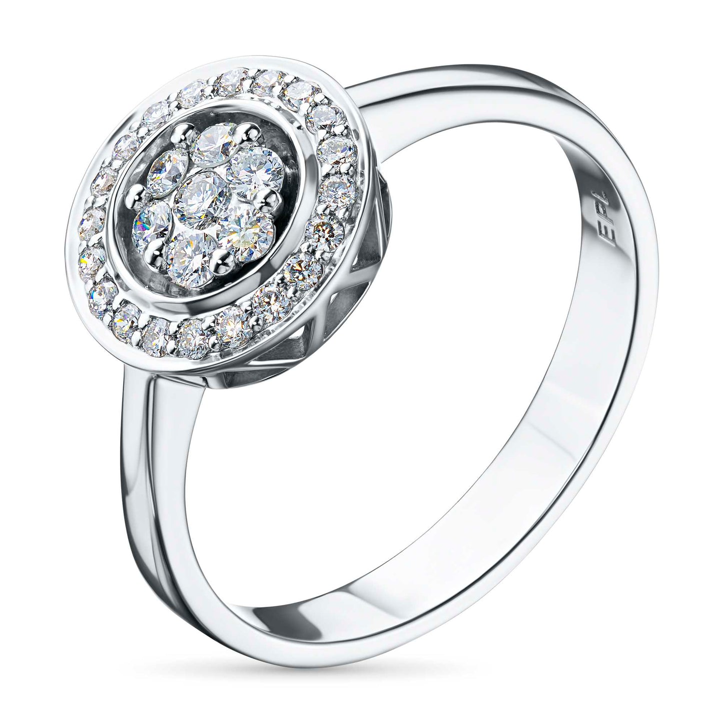 Sterling Silver Ring with Lab-Created Diamonds 0.230 CT.TW