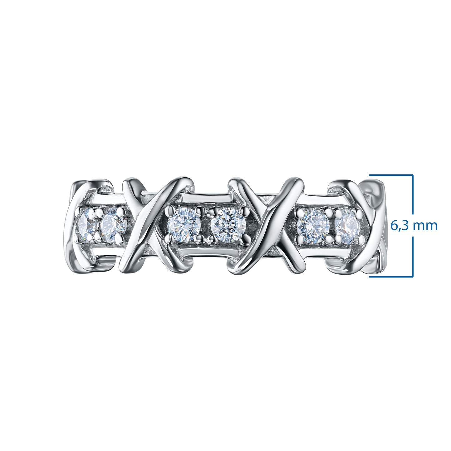 Sterling Silver Ring with Lab-Created Diamonds 1.740 CT.TW