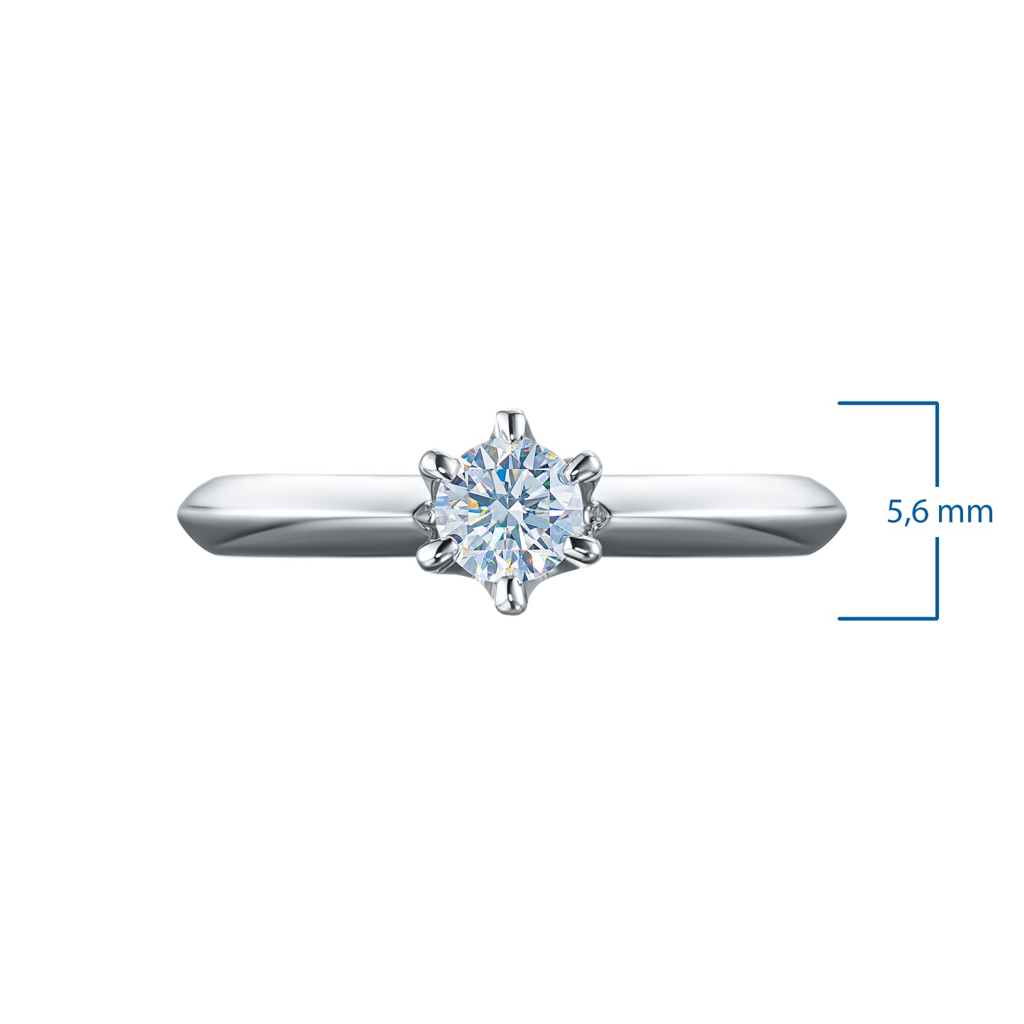 Sterling Silver Ring with Lab-Created Diamonds 0.270 CT.TW