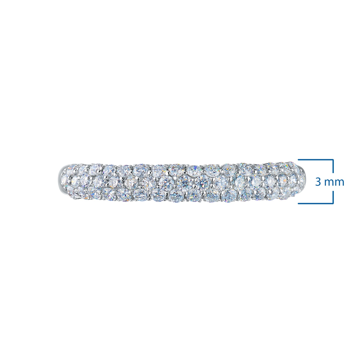 Sterling Silver Ring with Lab-Created Diamonds 16.460 CT.TW