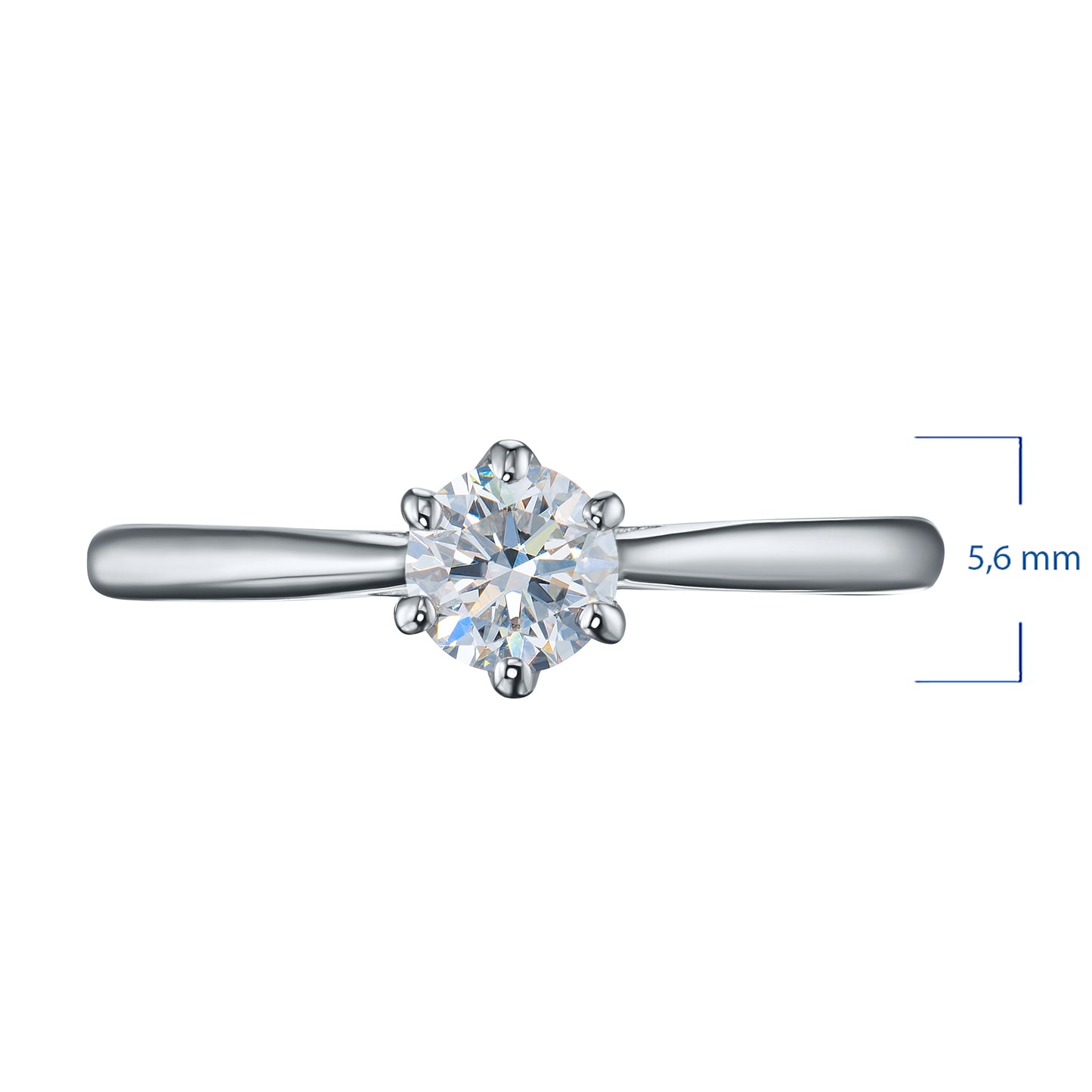 Sterling Silver Ring with Lab-Created Diamonds 0.270 CT.TW