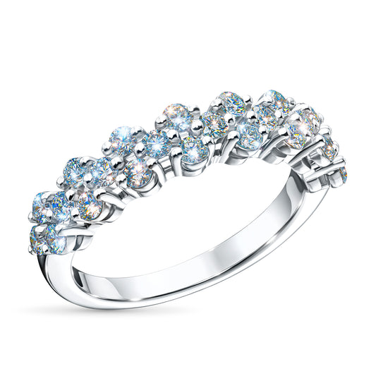 Sterling Silver Ring with Lab-Created Diamonds 0.550 CT.TW