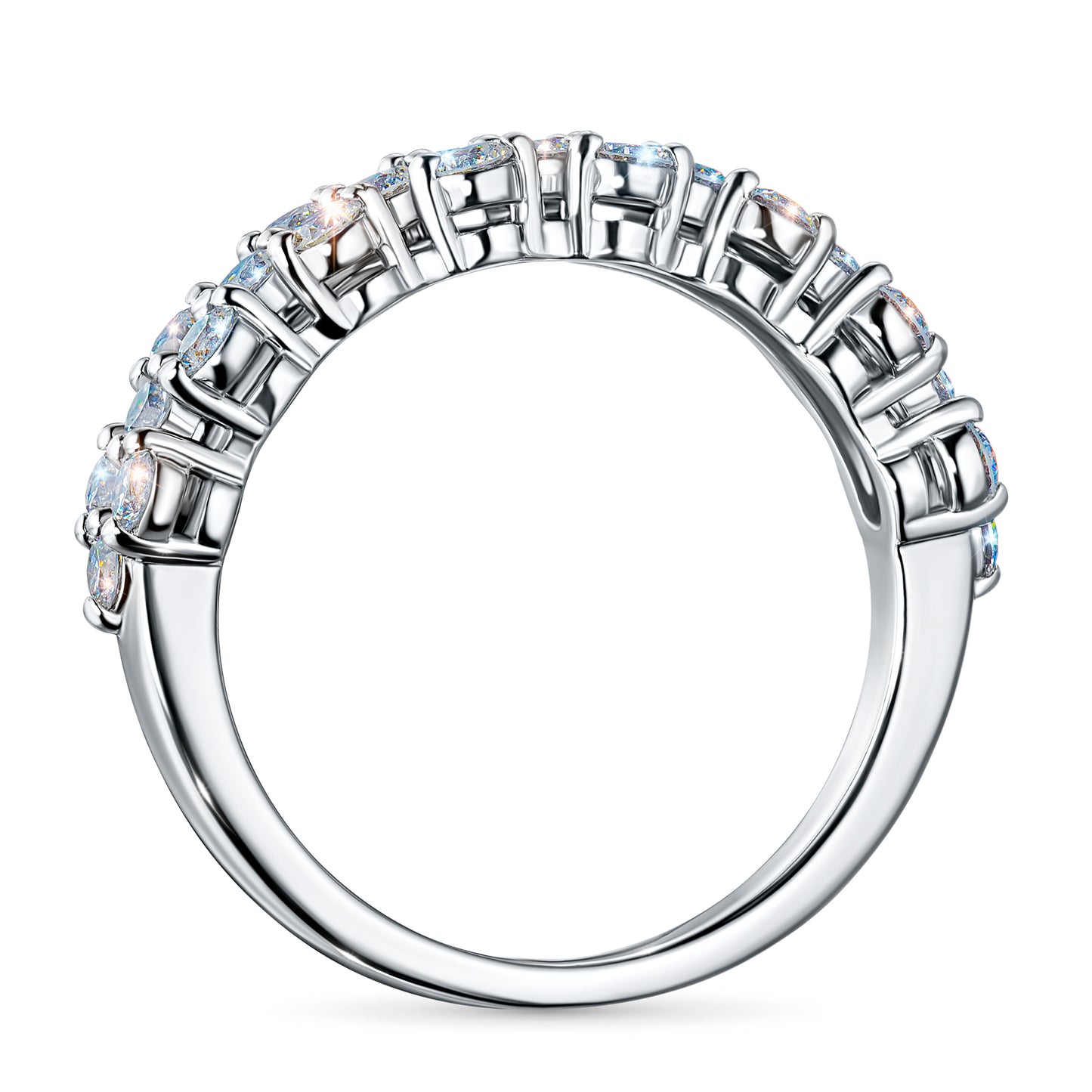 Sterling Silver Ring with Lab-Created Diamonds 0.550 CT.TW