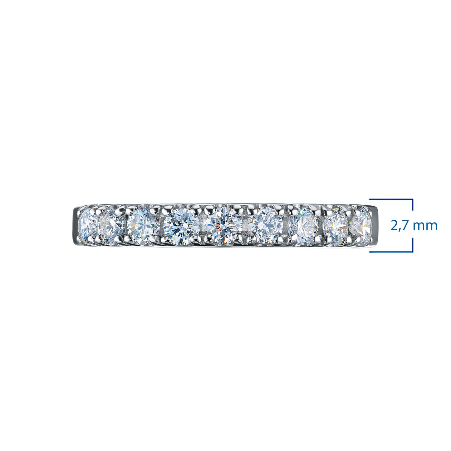 14K White Gold Ring with Lab-Created Diamonds 0.310 CT.TW