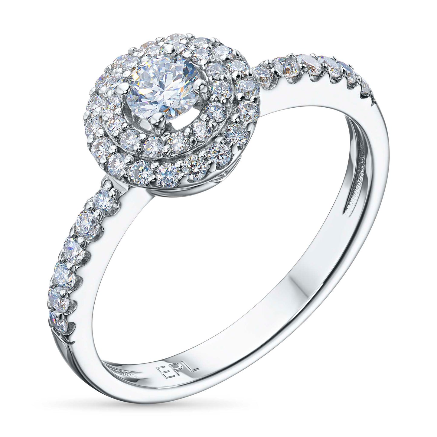 Sterling Silver Ring with Lab-Created Diamonds 0.520 CT.TW