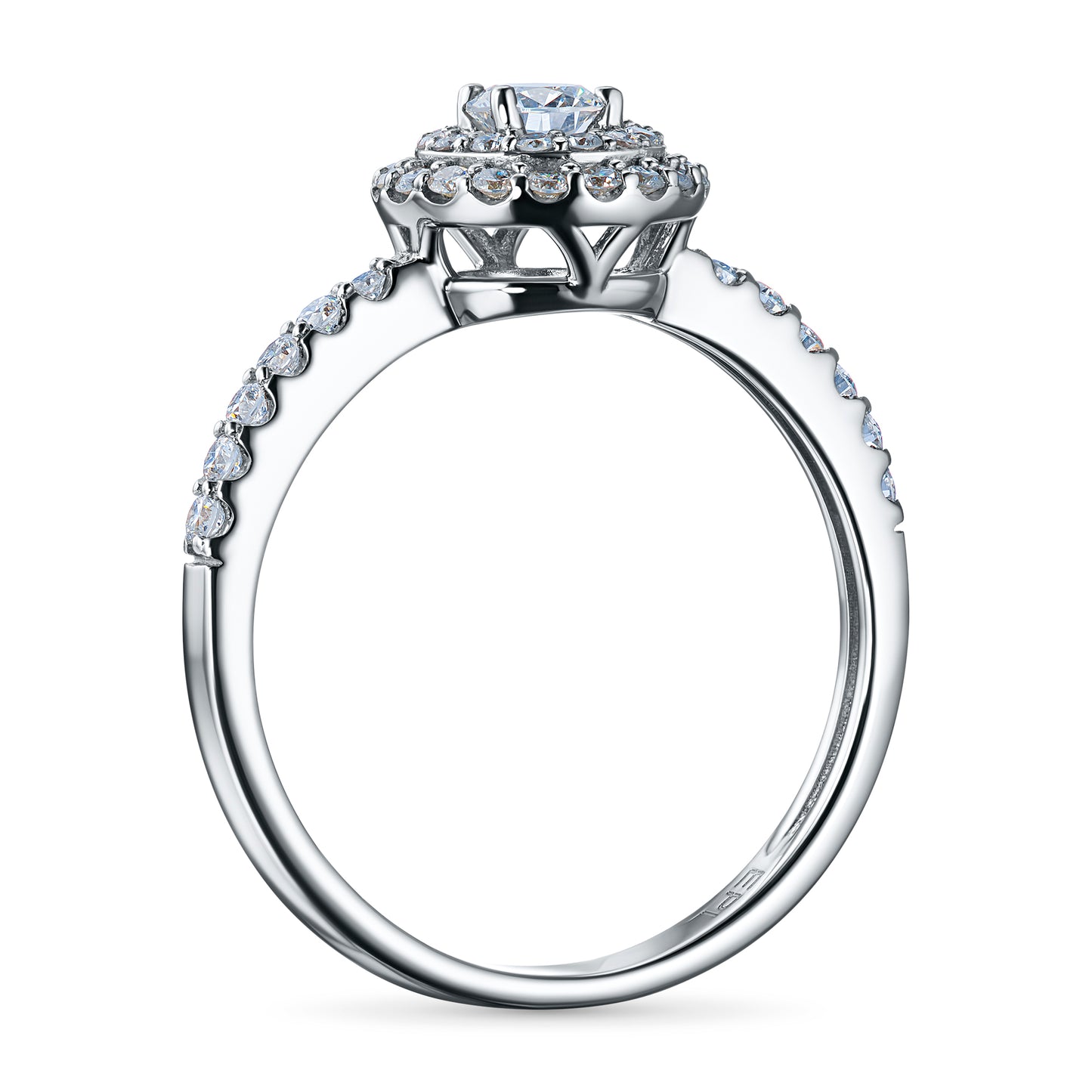 Sterling Silver Ring with Lab-Created Diamonds 0.520 CT.TW