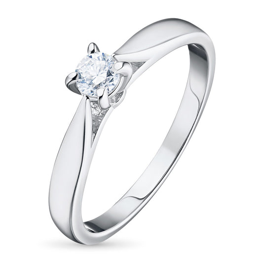 Sterling Silver Ring with Lab-Created Diamonds 0.220 CT.TW