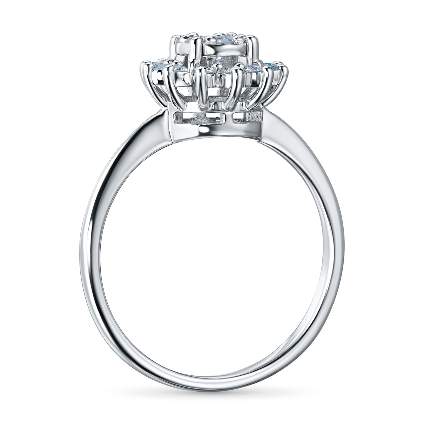 Sterling Silver Ring with Lab-Created Diamonds 0.350 CT.TW