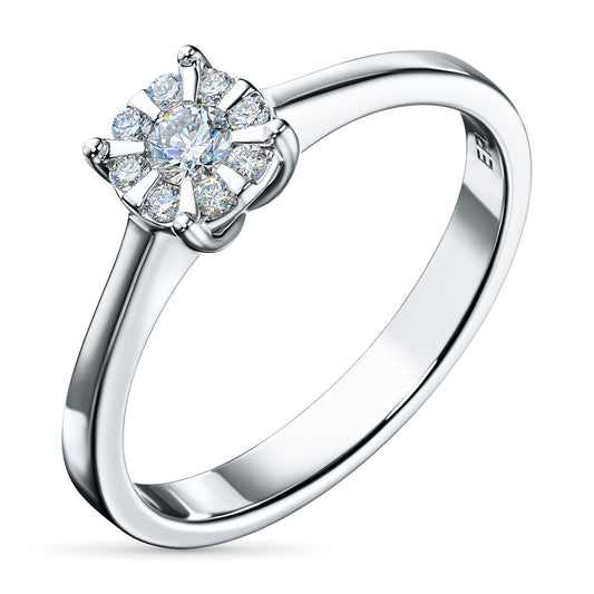 Sterling Silver Ring with Lab-Created Diamonds 0.690 CT.TW