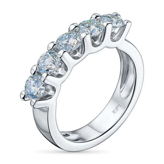 Sterling Silver Ring with Lab-Created Diamonds 0.770 CT.TW