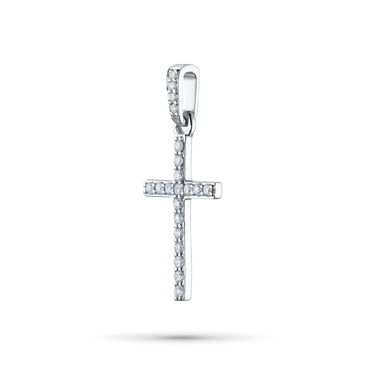 Sterling Silver Pendant with Lab-Created Diamonds 0.150 CT.TW