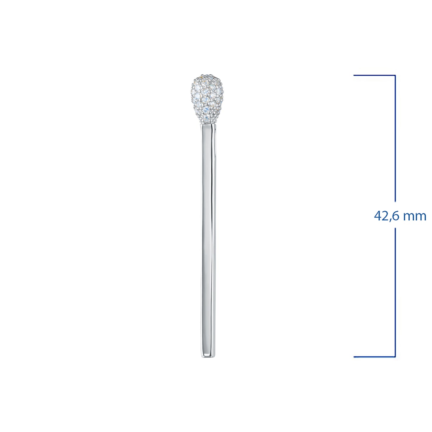 14K White Gold Pendant with Lab-Created Diamonds 0.320 CT.TW