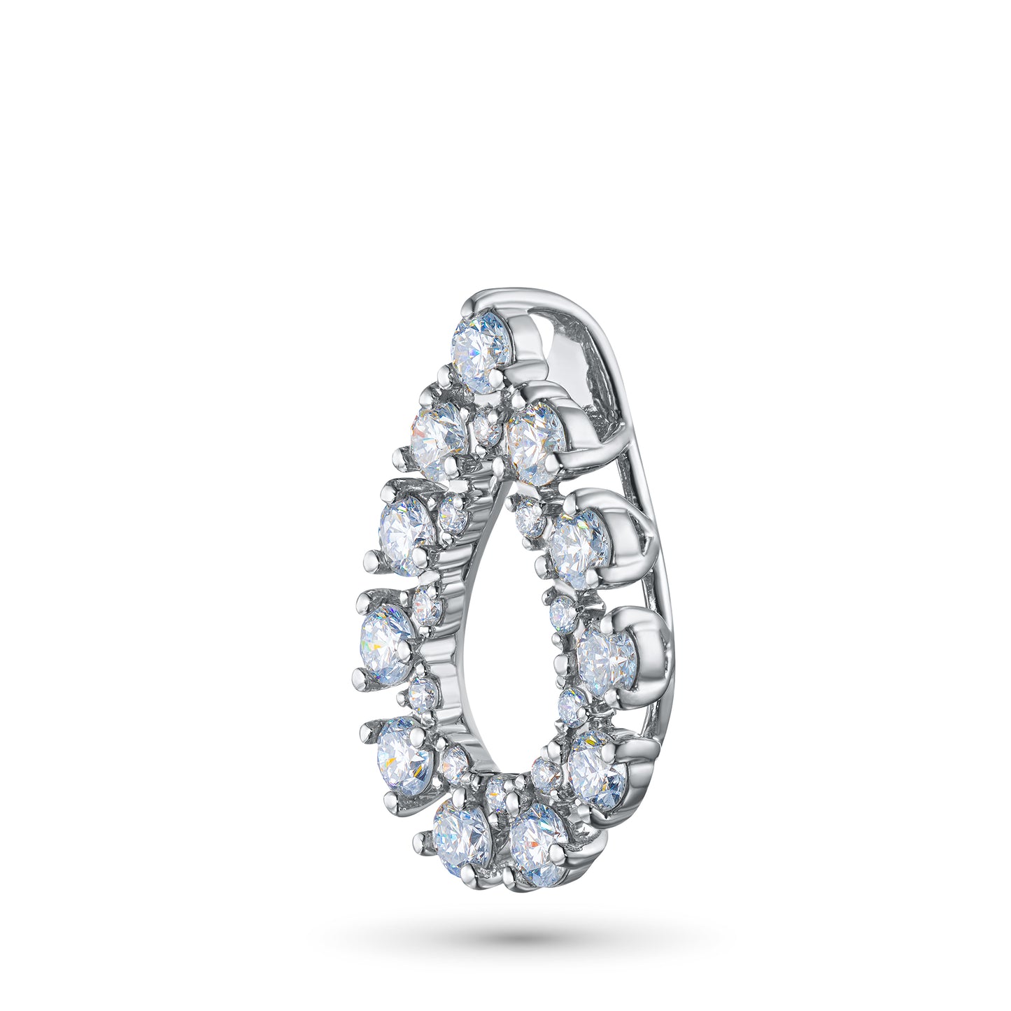 Sterling Silver Pendant with Lab-Created Diamonds 0.950 CT.TW