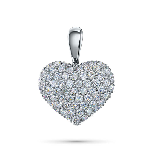 Sterling Silver Pendant with Lab-Created Diamonds 0.770 CT.TW