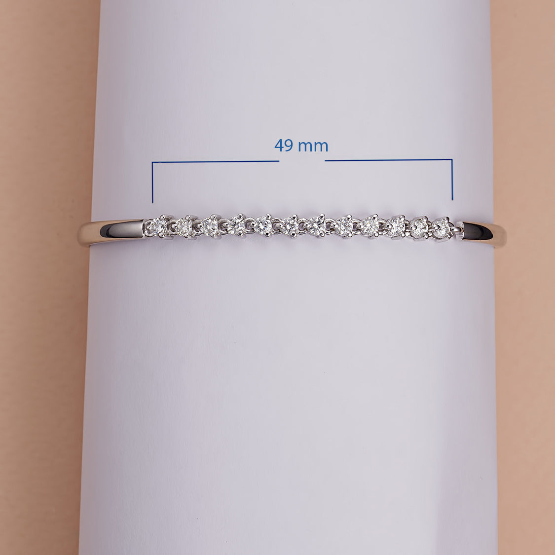 14K White Gold Bracelet with Lab-Created Diamonds 1.010 CT.TW