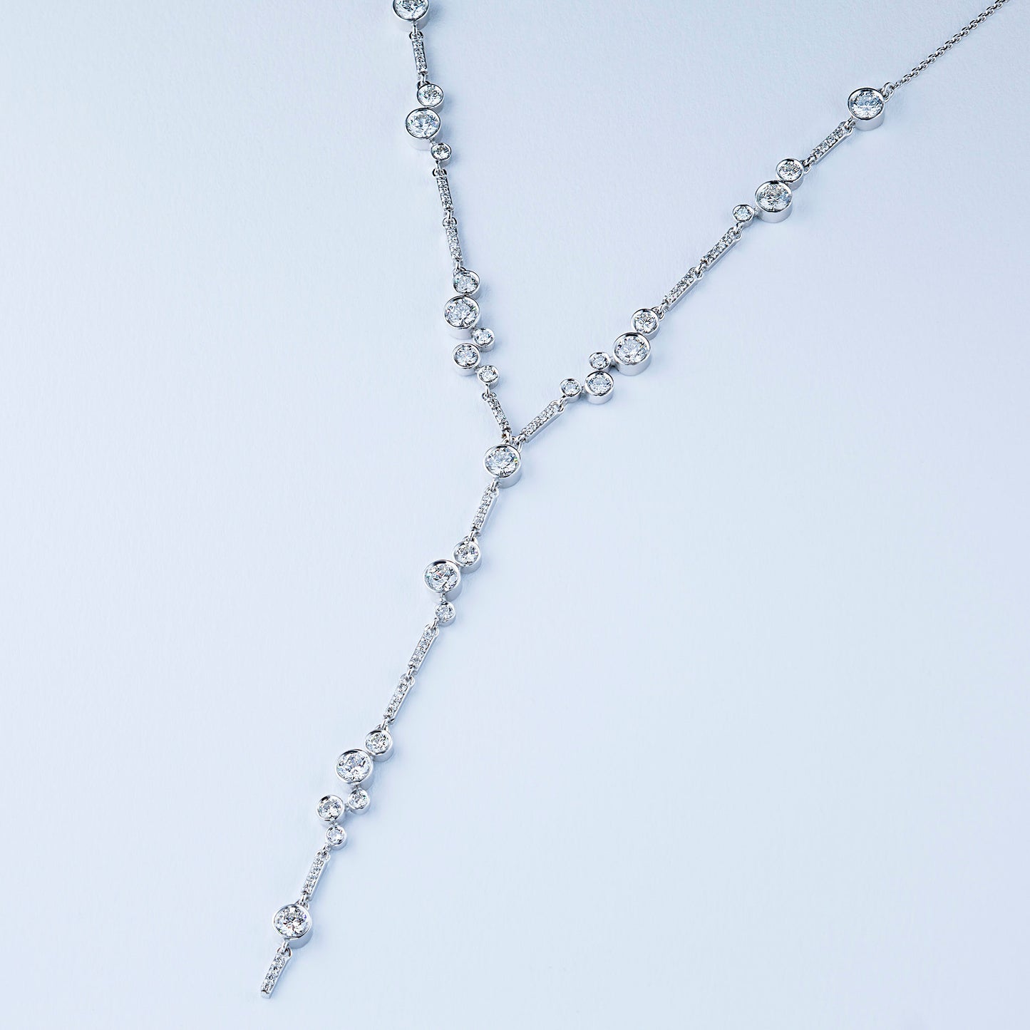 Sterling Silver Necklace with Lab-Created Diamonds 1.040 CT.TW
