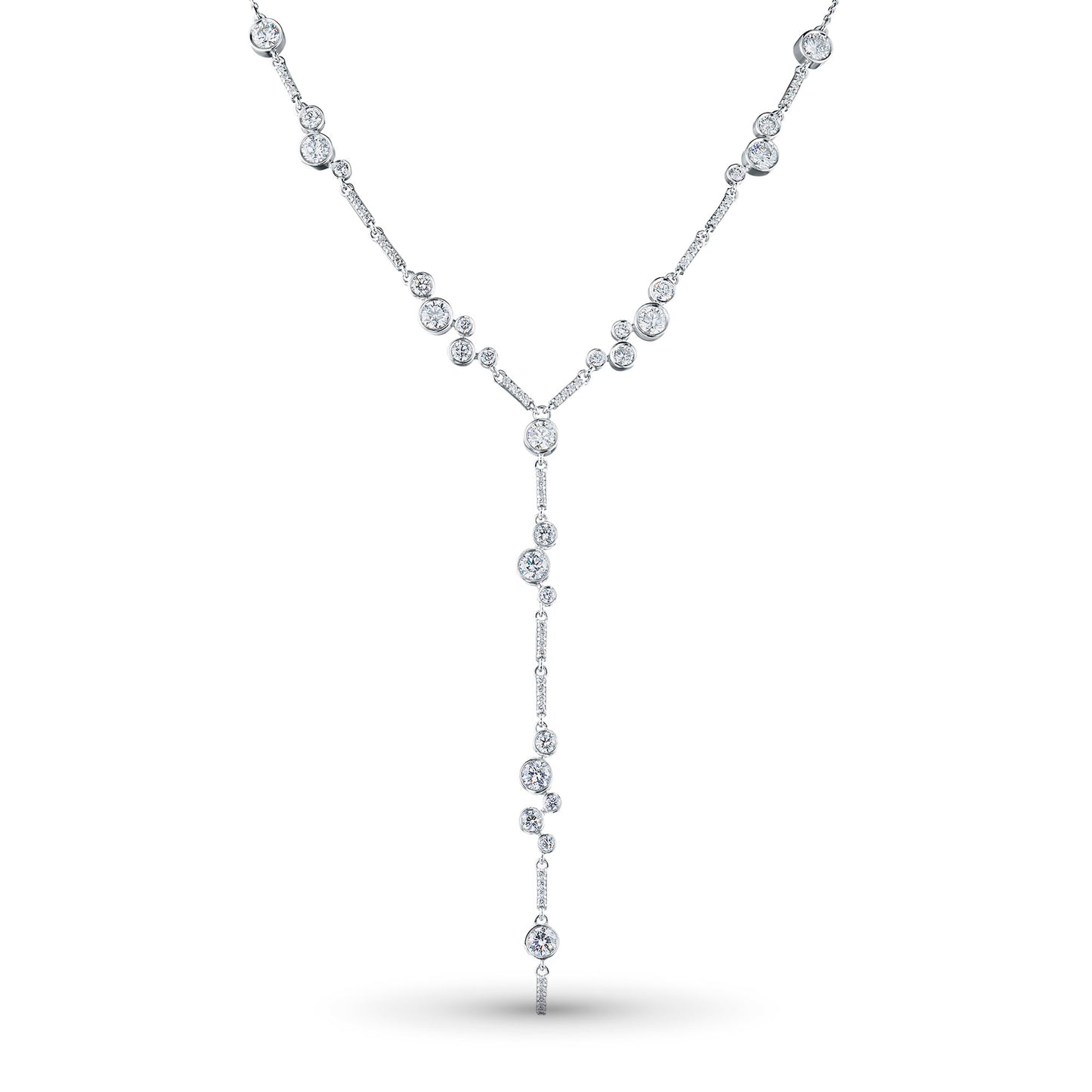Sterling Silver Necklace with Lab-Created Diamonds 1.040 CT.TW