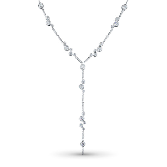 Sterling Silver Necklace with Lab-Created Diamonds 1.040 CT.TW