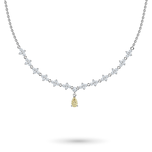 14K White Gold Necklace with Lab-Created Diamonds 1.440 CT.TW