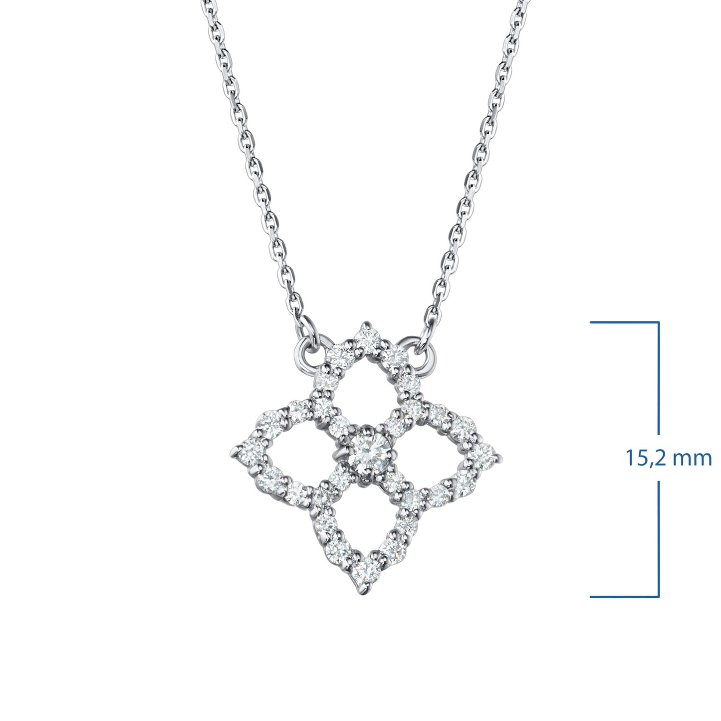 14K Yellow Gold Necklace with Lab-Created Diamonds 0.300 CT.TW