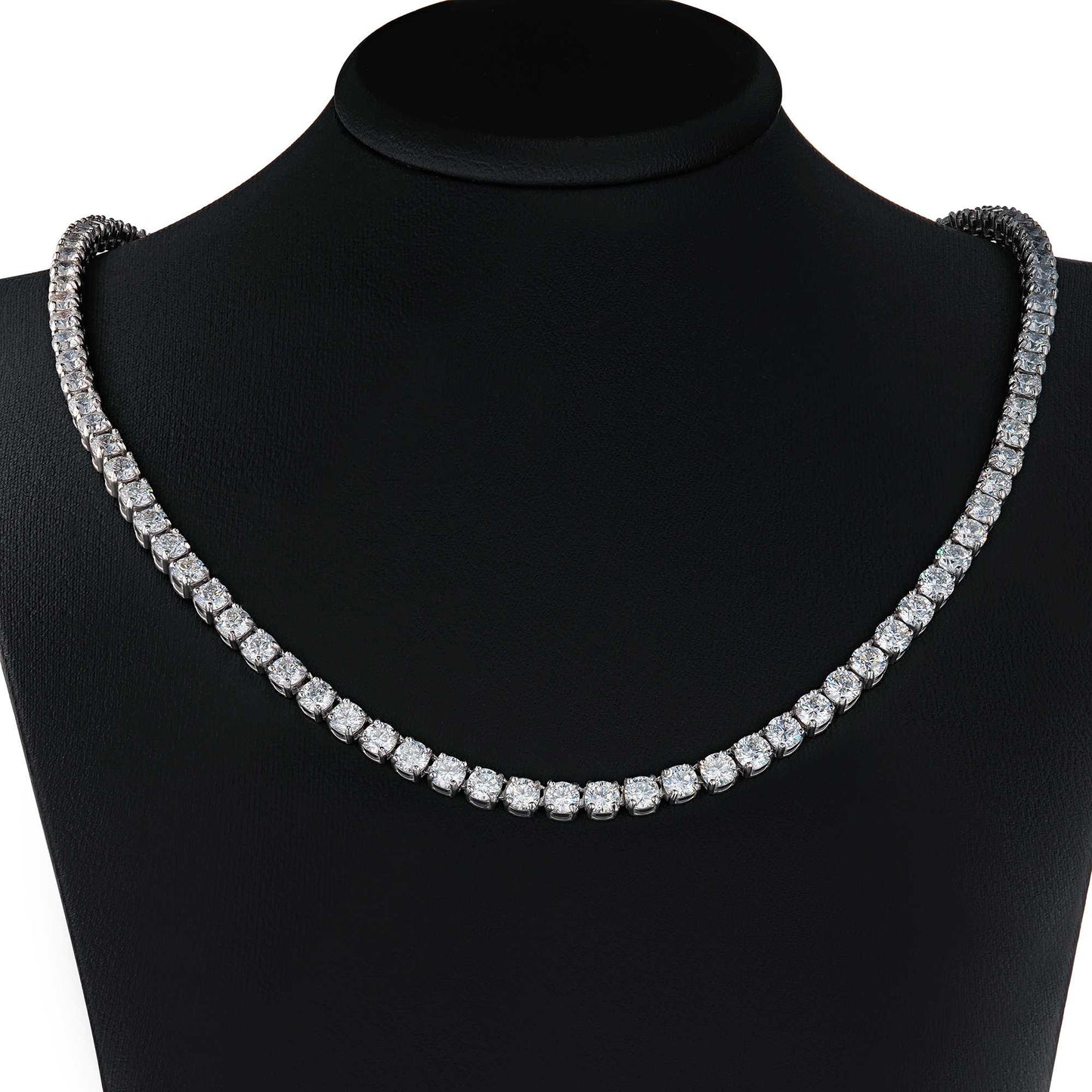 14K White Gold Necklace with Lab-Created Diamonds 5.830 CT.TW