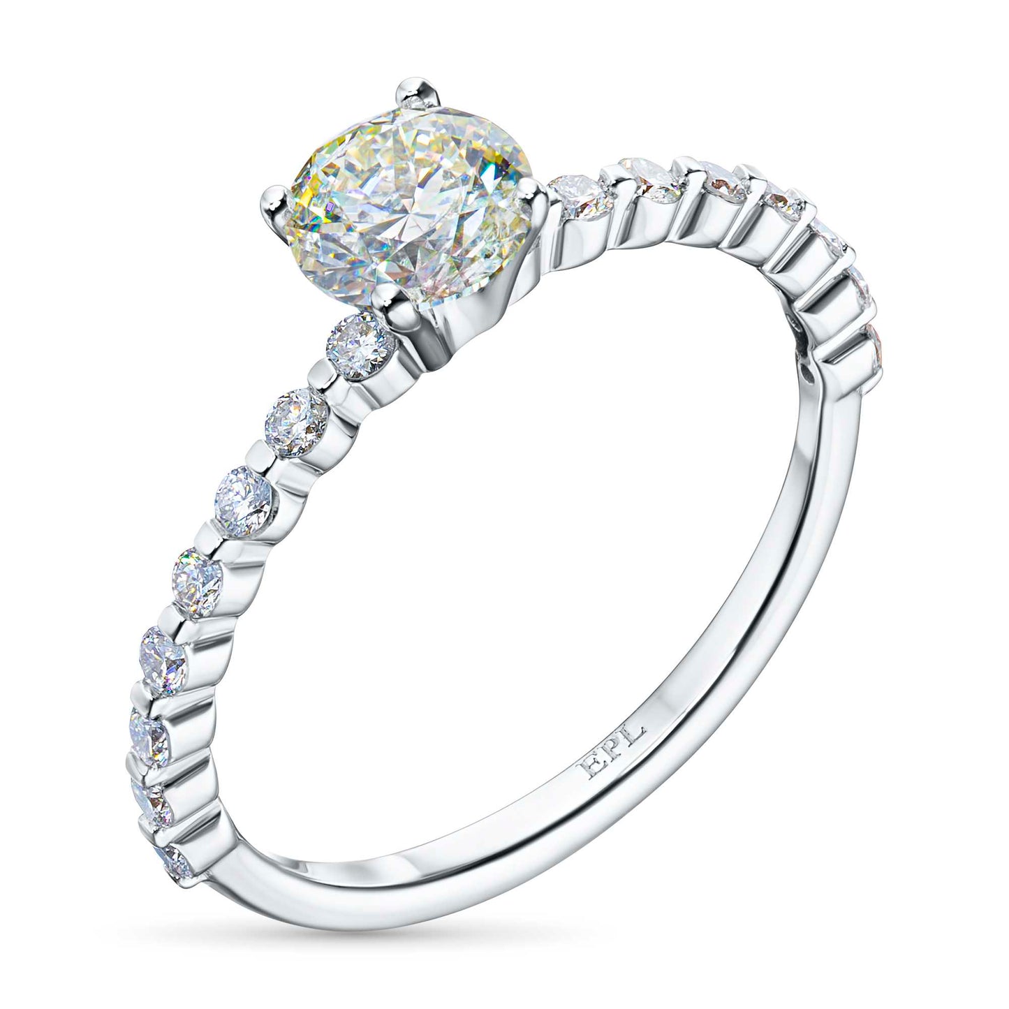Sterling Silver Ring with Lab-Created Diamonds 0.590 CT.TW