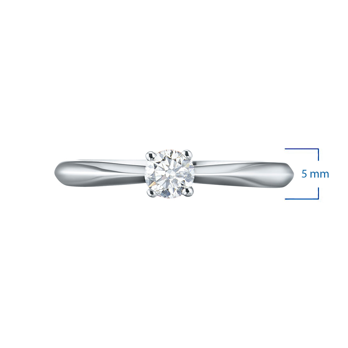 14K White Gold Ring with Lab-Created Diamonds 0.450 CT.TW