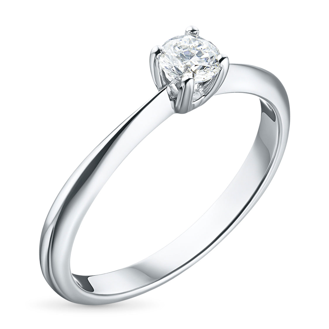 14K White Gold Ring with Lab-Created Diamonds 0.450 CT.TW