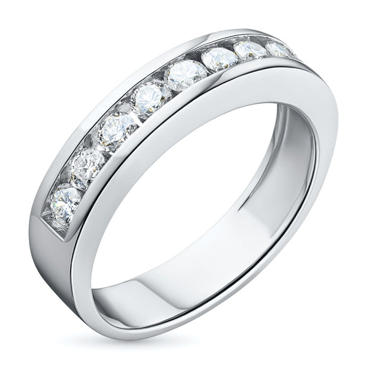 14K White Gold Ring with Natural Diamonds 3.290 CT.TW