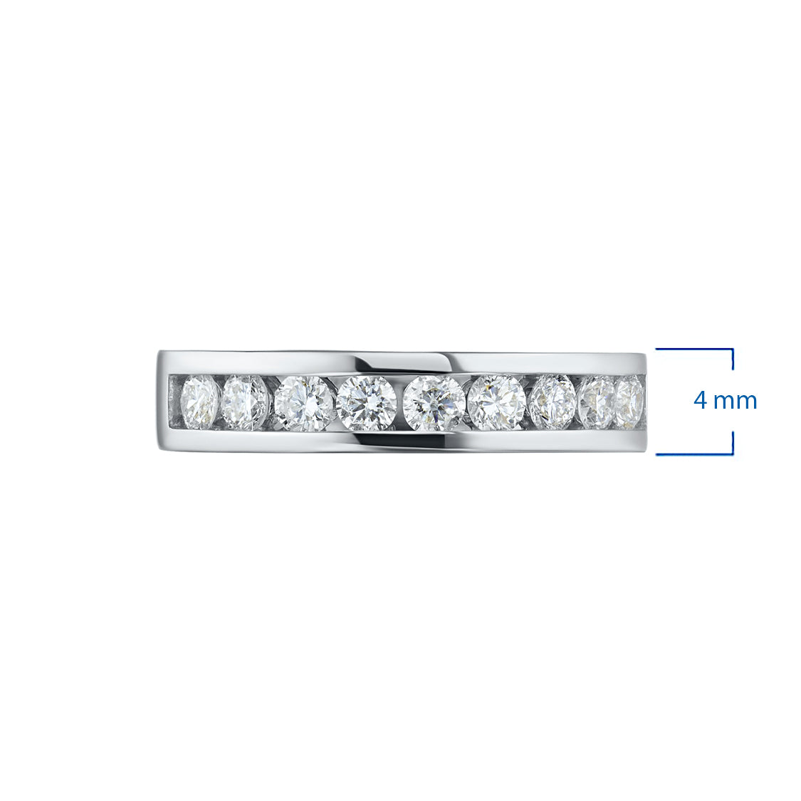 14K White Gold Ring with Natural Diamonds 3.290 CT.TW
