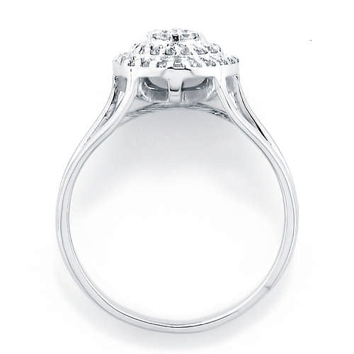 14K White Gold Ring with Lab-Created Diamonds 0.350 CT.TW