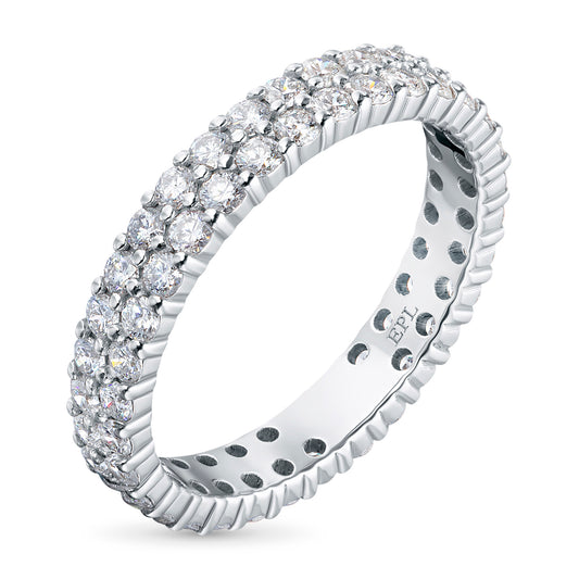 14K White Gold Ring with Lab-Created Diamonds 1.170 CT.TW