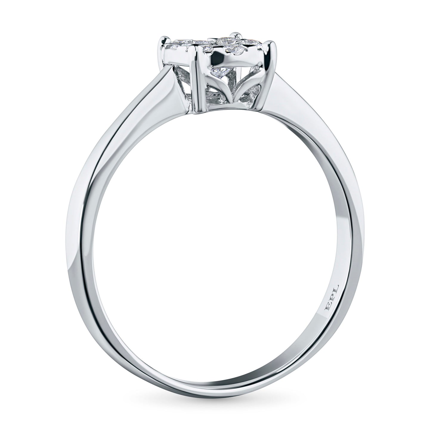 14K White Gold Ring with Lab-Created Diamonds 0.340 CT.TW