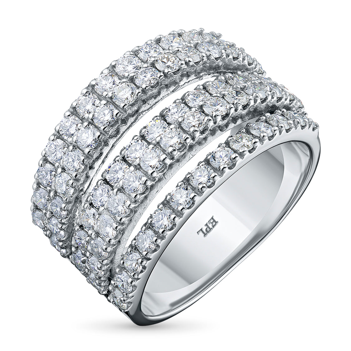 Sterling Silver Ring with Lab-Created Diamonds 97.360 CT.TW