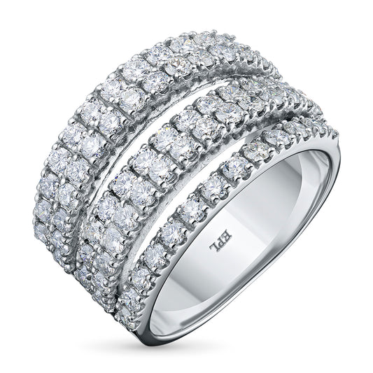 Sterling Silver Ring with Lab-Created Diamonds 97.360 CT.TW