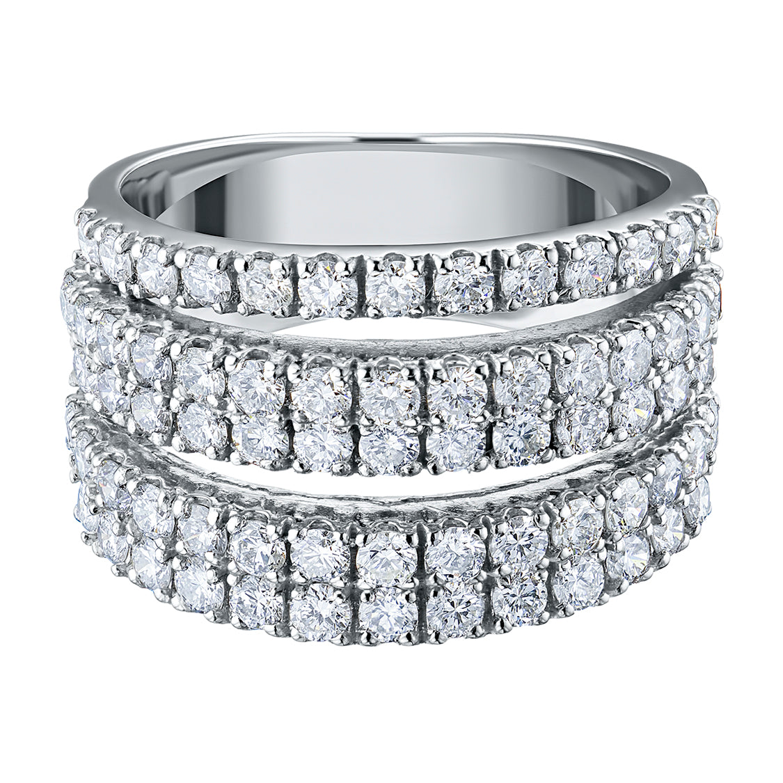 Sterling Silver Ring with Lab-Created Diamonds 97.360 CT.TW