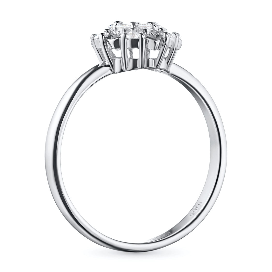 14K White Gold Ring with Natural Diamonds 1.340 CT.TW