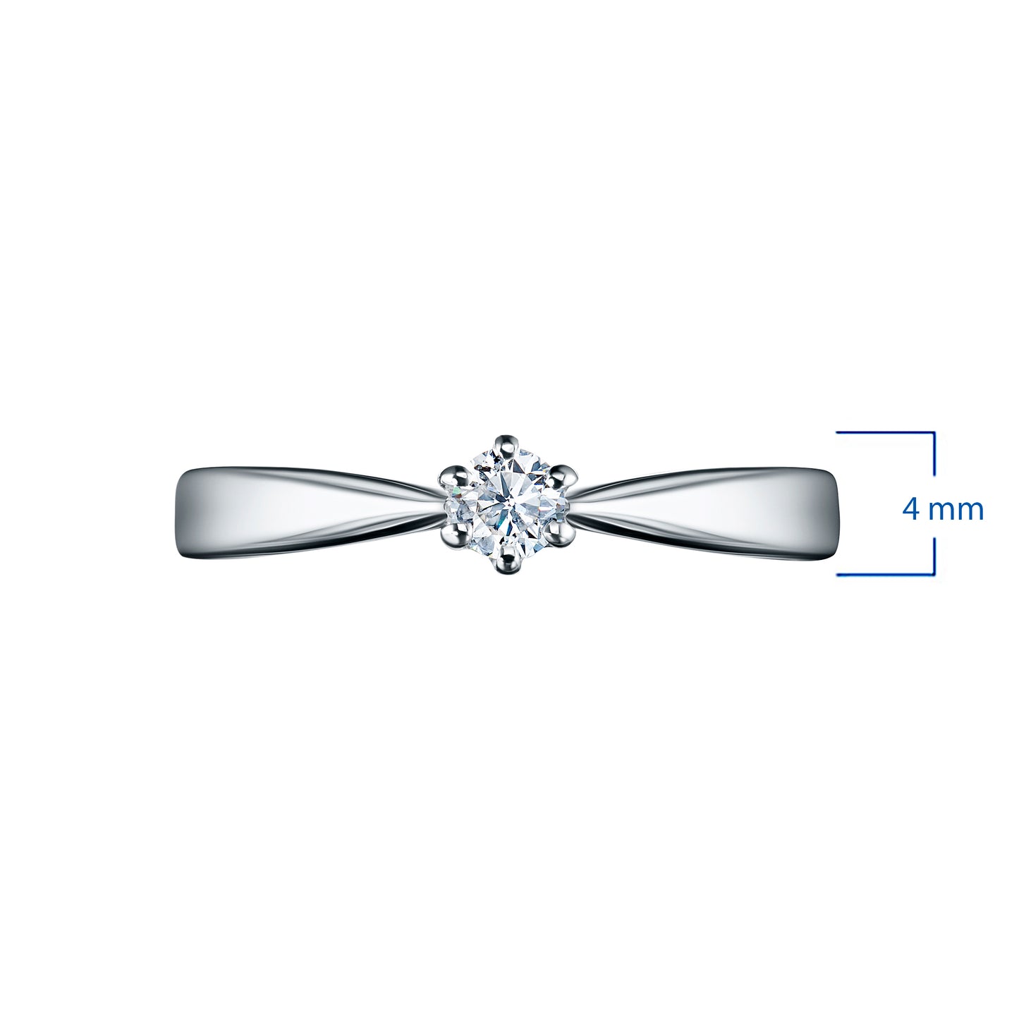14K White Gold Ring with Lab-Created Diamonds 0.350 CT.TW