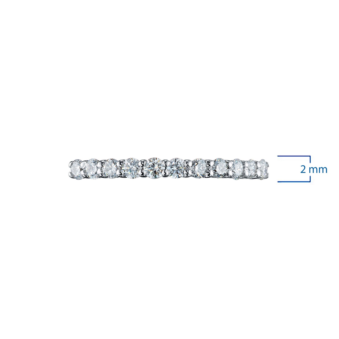 14K White Gold Ring with Lab-Created Diamonds 0.210 CT.TW