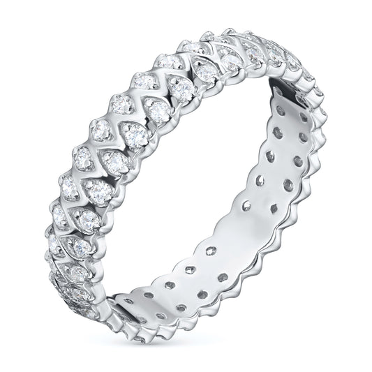 14K White Gold Ring with Lab-Created Diamonds 0.360 CT.TW
