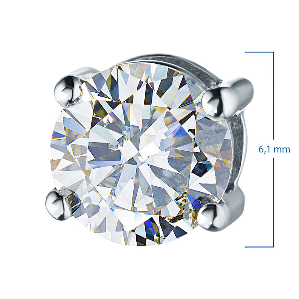 14K White Gold Pendant with Lab-Created Diamonds 0.483 CT.TW