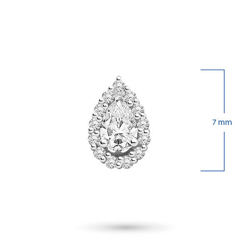 14K White Gold Pendant with Lab-Created Diamonds 0.340 CT.TW