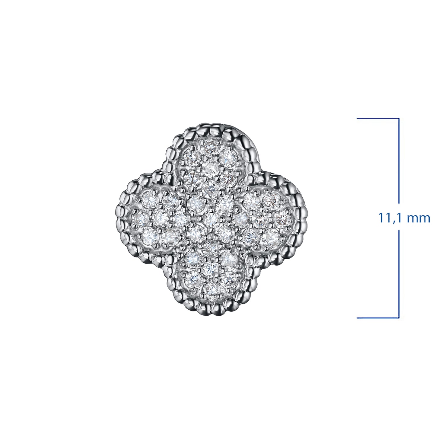 14K White Gold Pendant with Lab-Created Diamonds 0.200 CT.TW