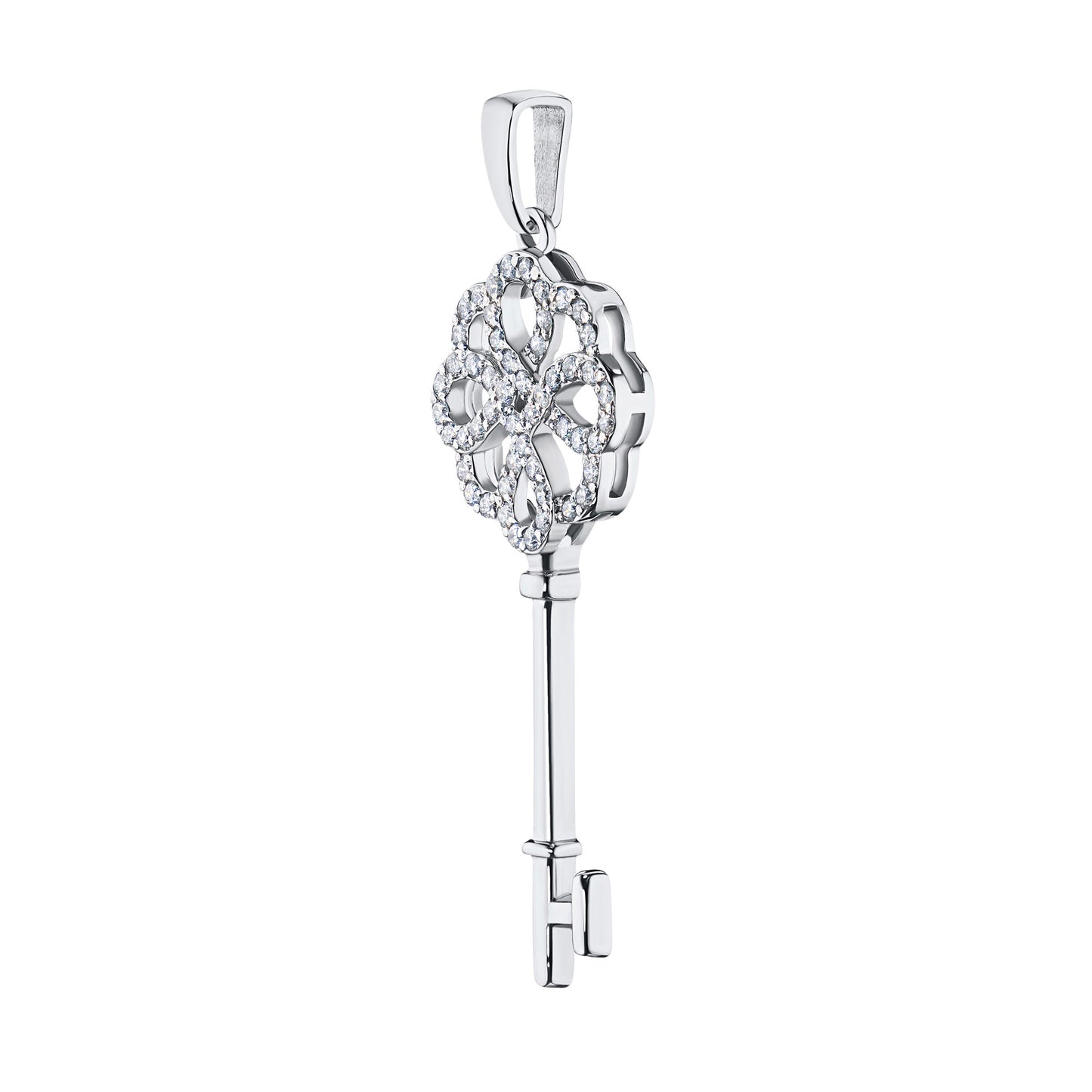 Sterling Silver Pendant with Lab-Created Diamonds 0.310 CT.TW