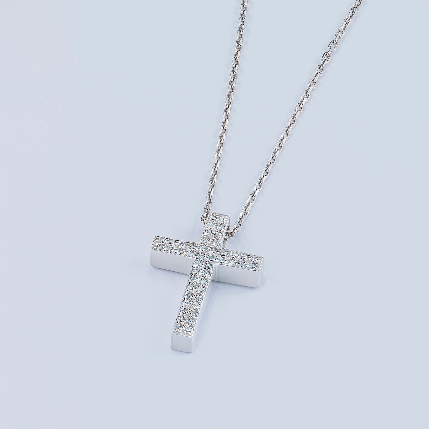 Sterling Silver Pendant with Lab-Created Diamonds 0.280 CT.TW