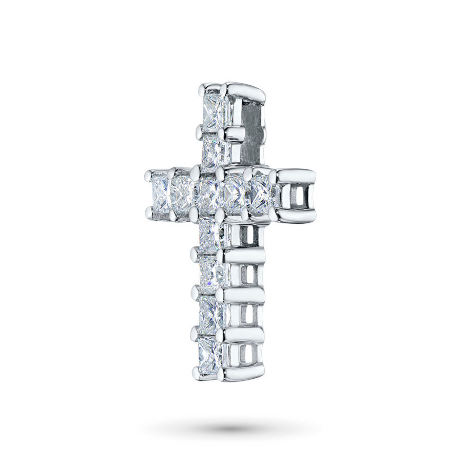 14K White Gold Pendant with Lab-Created Diamonds 1.310 CT.TW