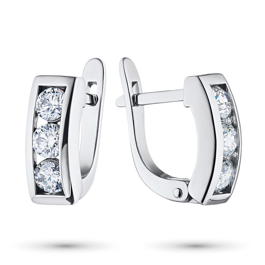 14K White Gold  with Lab-Created Diamonds 0.720 CT.TW